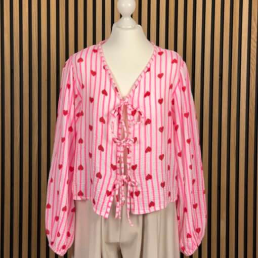 Bluse - Binding Bows – versch. Farben