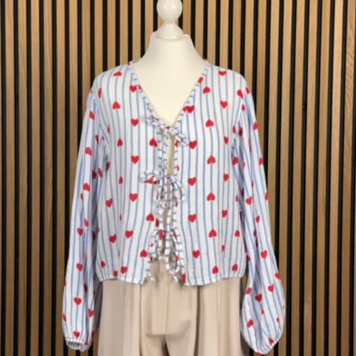 Bluse - Binding Bows – versch. Farben – Bild 2