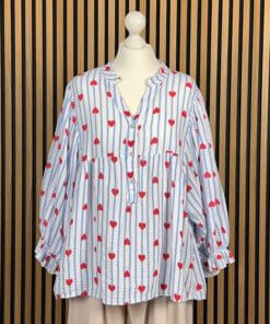 Bluse - Tiny Hearts - versch. Farben