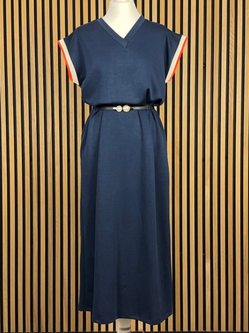Kleid - V-Ausschnitt versch. Farben – Bild 4