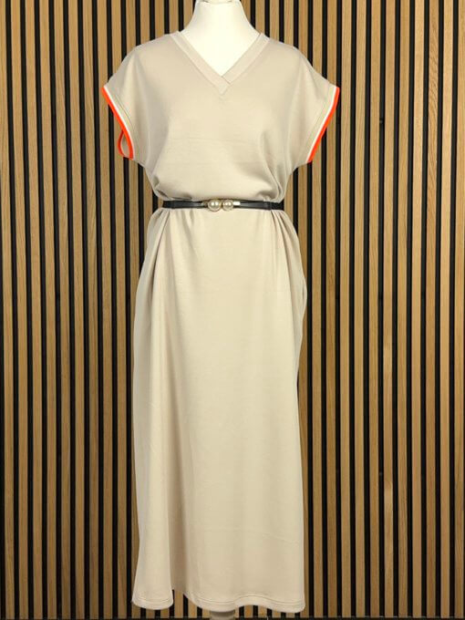 Kleid - V-Ausschnitt versch. Farben – Bild 2