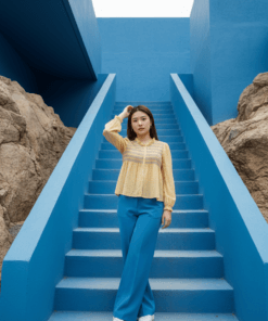 Bluse Kariert mit Herz-Motiv - div. Farben