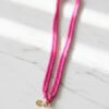 Stylische Universal-Handykette in Pink – Geflochtenes Premium-Band