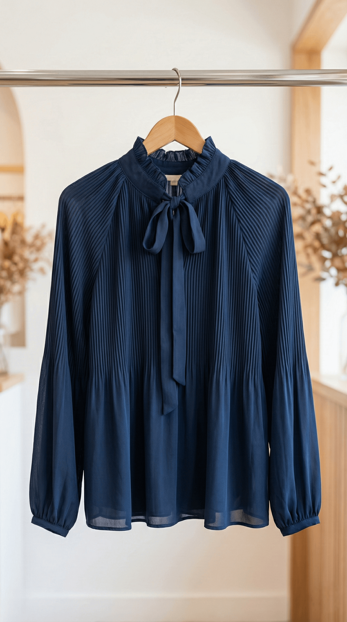 Plissee-Bluse - div. Farben – Bild 5